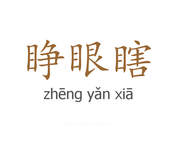睁眼瞎