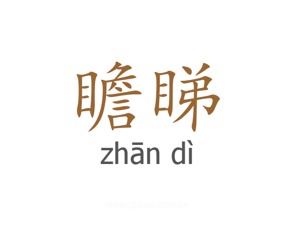 瞻睇