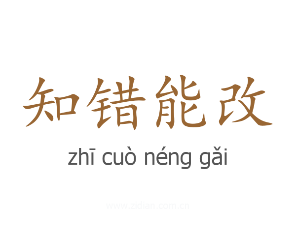 知错能改