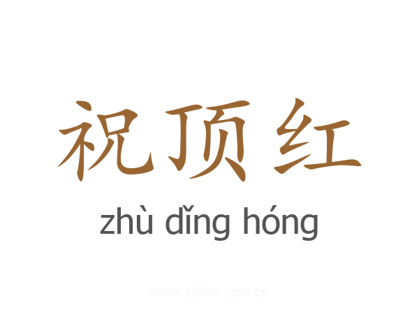 祝顶红