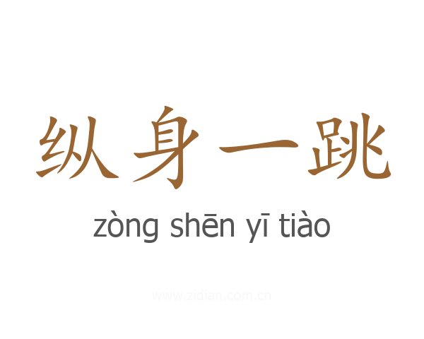 纵身一跳