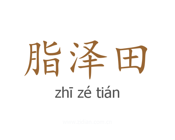 脂泽田