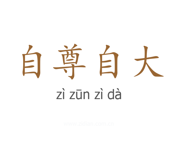 自尊自大