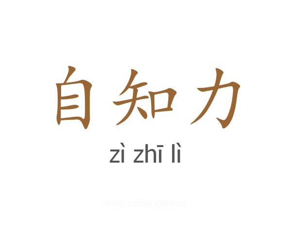 自知力