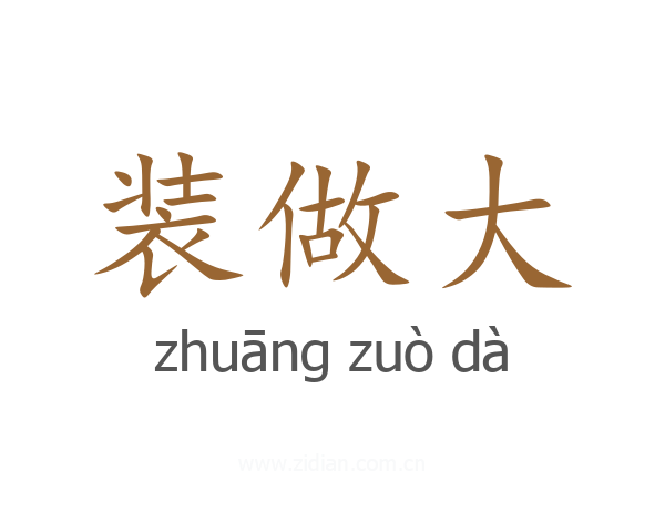 装做大