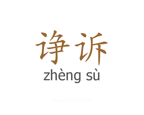 诤诉