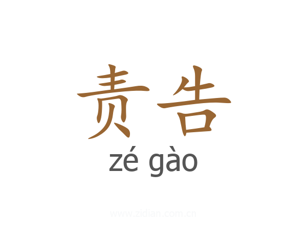 责告