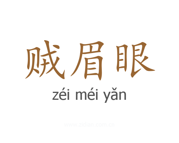 贼眉眼