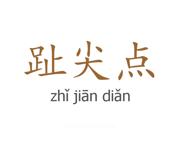 趾尖点