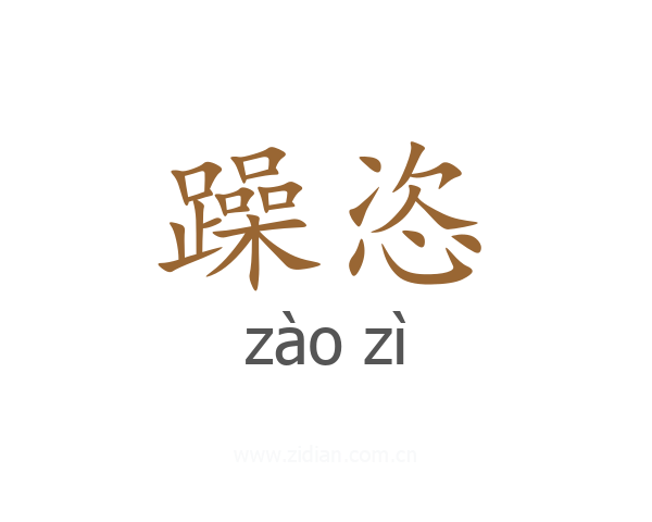 躁恣