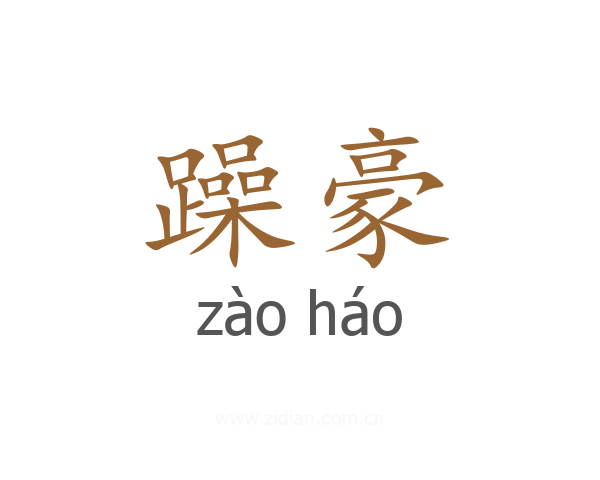 躁豪