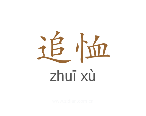 追恤