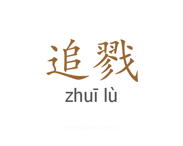 追戮