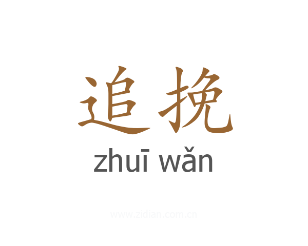 追挽