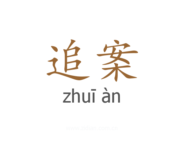 追案