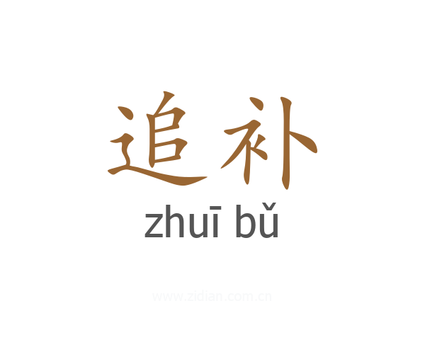 追补