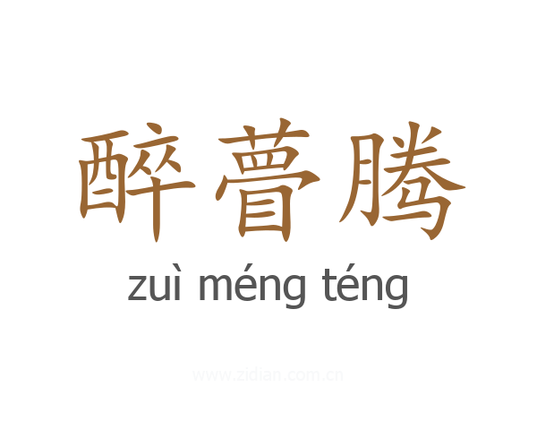 醉瞢腾