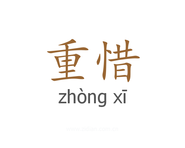 重惜