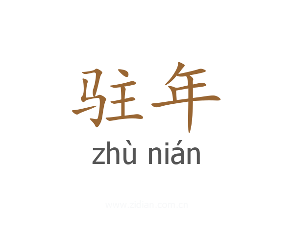 驻年